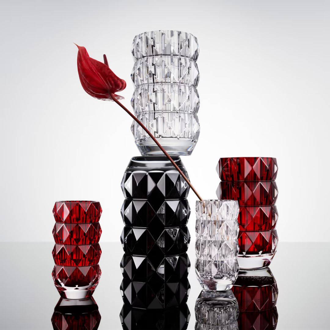 BACCARAT LOUXOR ROUND VASE M CLEAR