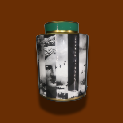 DAVID PORCELAIN POT GREEN