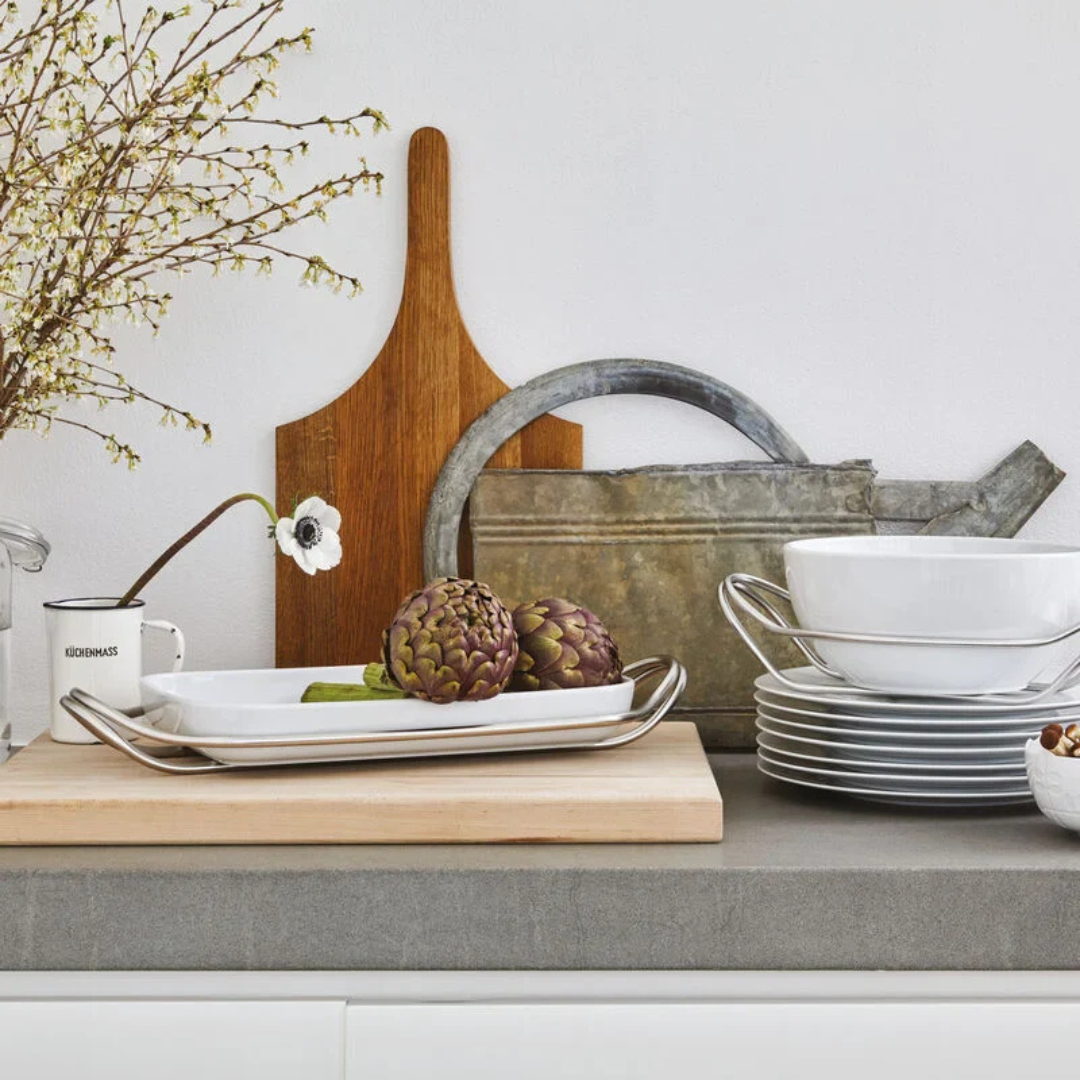 NEW LIVING- FISH DISH WITH HOLDER