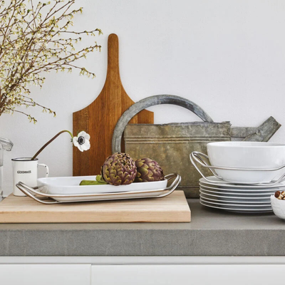 NEW LIVING- FISH DISH WITH HOLDER