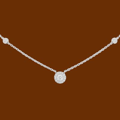 JOY XS -DIAMOND NECKLACE WHITE GOLD