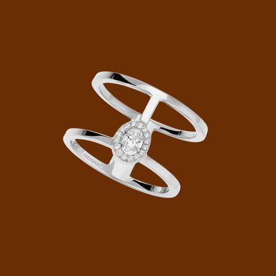 GLAM&#39;AZONE -TWO ROW DIAMOND RING