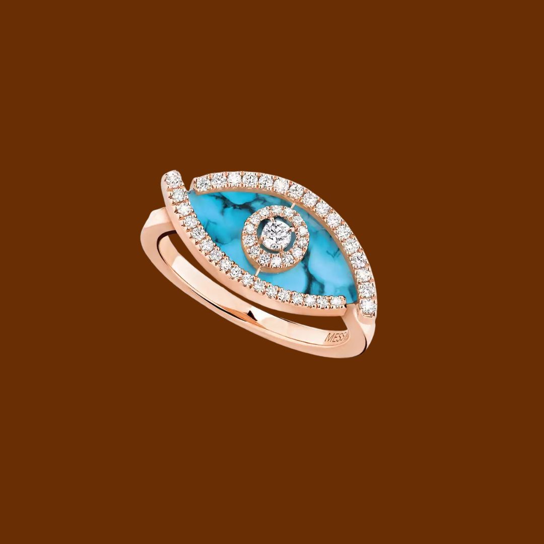 LUCKY EYE -TURQUOISE DIAMOND RING