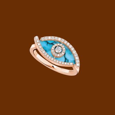 LUCKY EYE -TURQUOISE DIAMOND RING