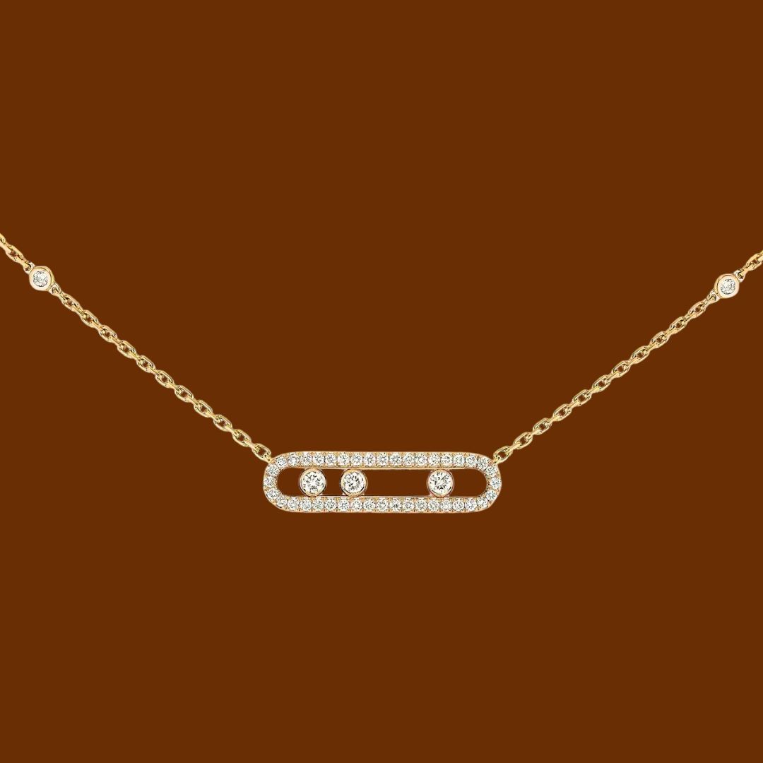 BABY MOVE -DIAMOND NECKLACE PAVÉ