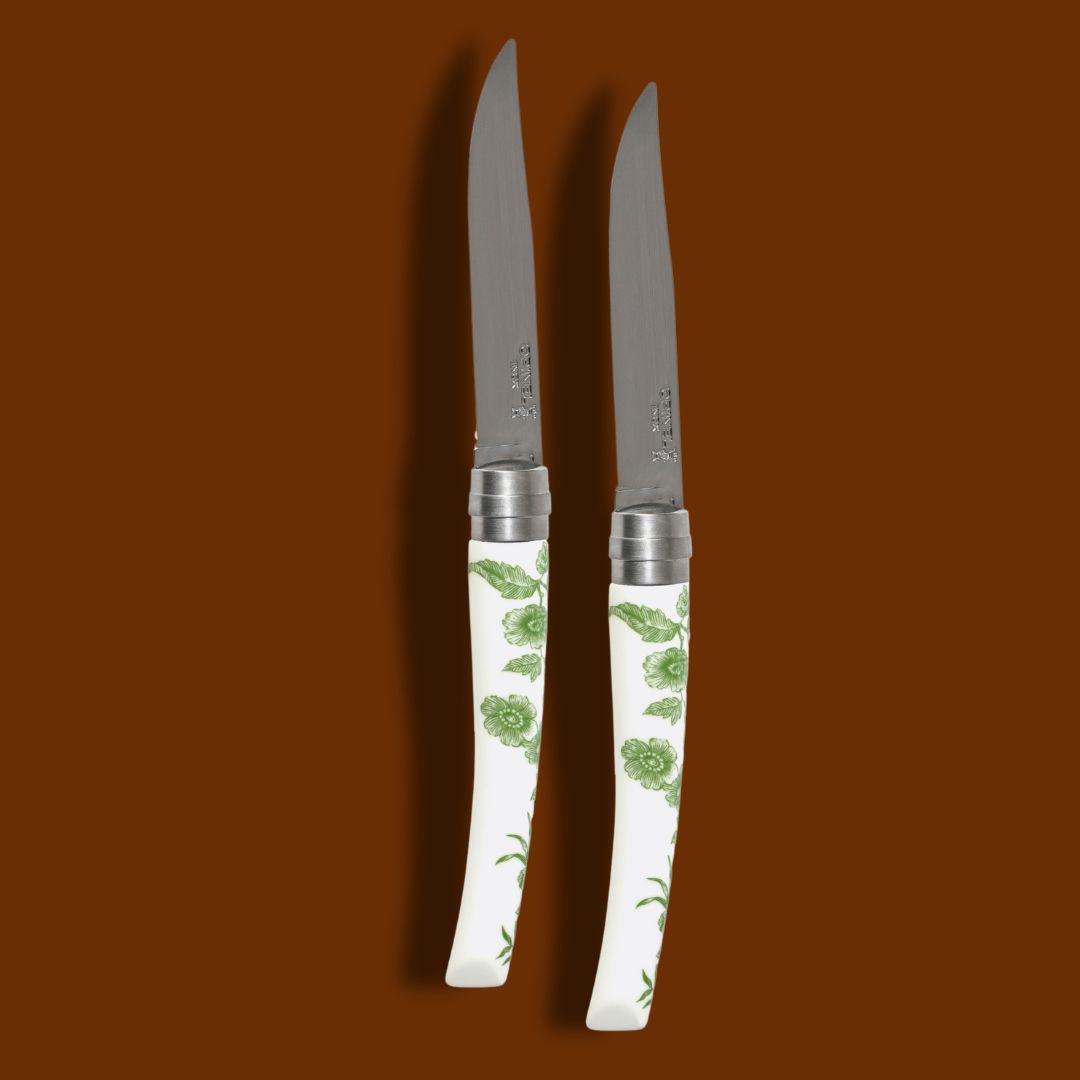 ALBERTINE -MIRROR ARGENT BLADE TABLE KNIFES SET