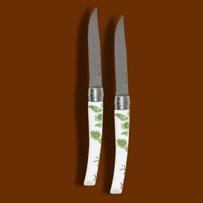 ALBERTINE -MIRROR ARGENT BLADE TABLE KNIFES SET