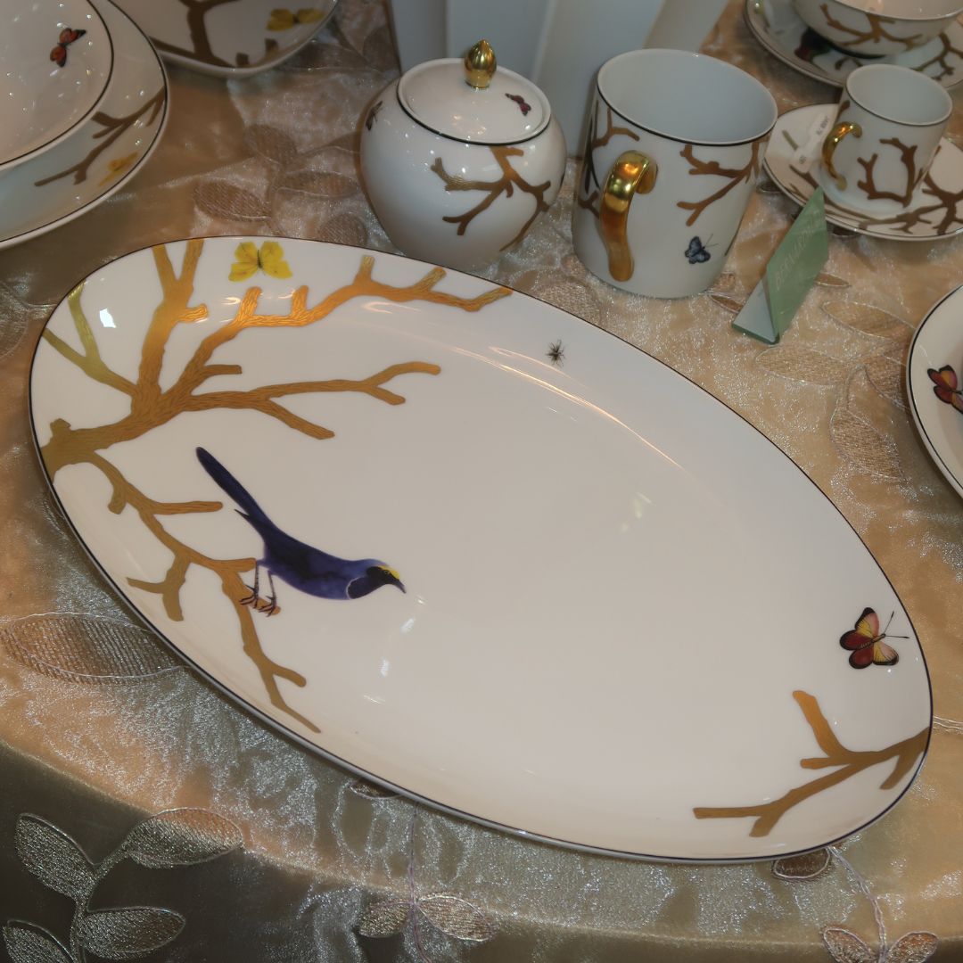 AUX OISEAUX -OVAL PLATTER