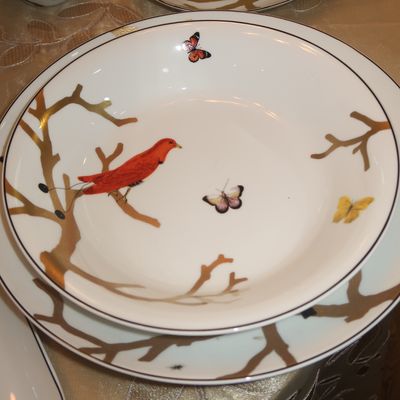 AUX OISEAUX -OPEN VEGETABLE BOWL 9.6"