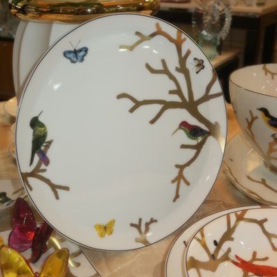 AUX OISEAUX -ROUND TART PLATTER