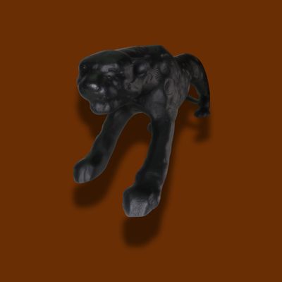 BLACK ALUMINIUM LEOPARD