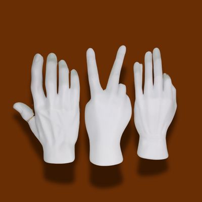 ​WHITE RESIN HAND SCULPTURES