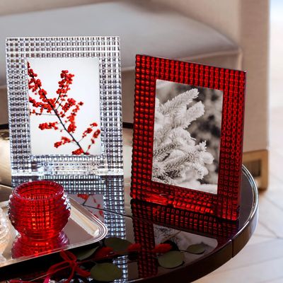 BACCARAT EYE VOTIVE RED SET OF 2