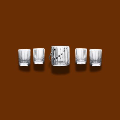 BACCARAT HARMONIE ON THE ROCKS TUMBLERS AND ICE BUCKET SET