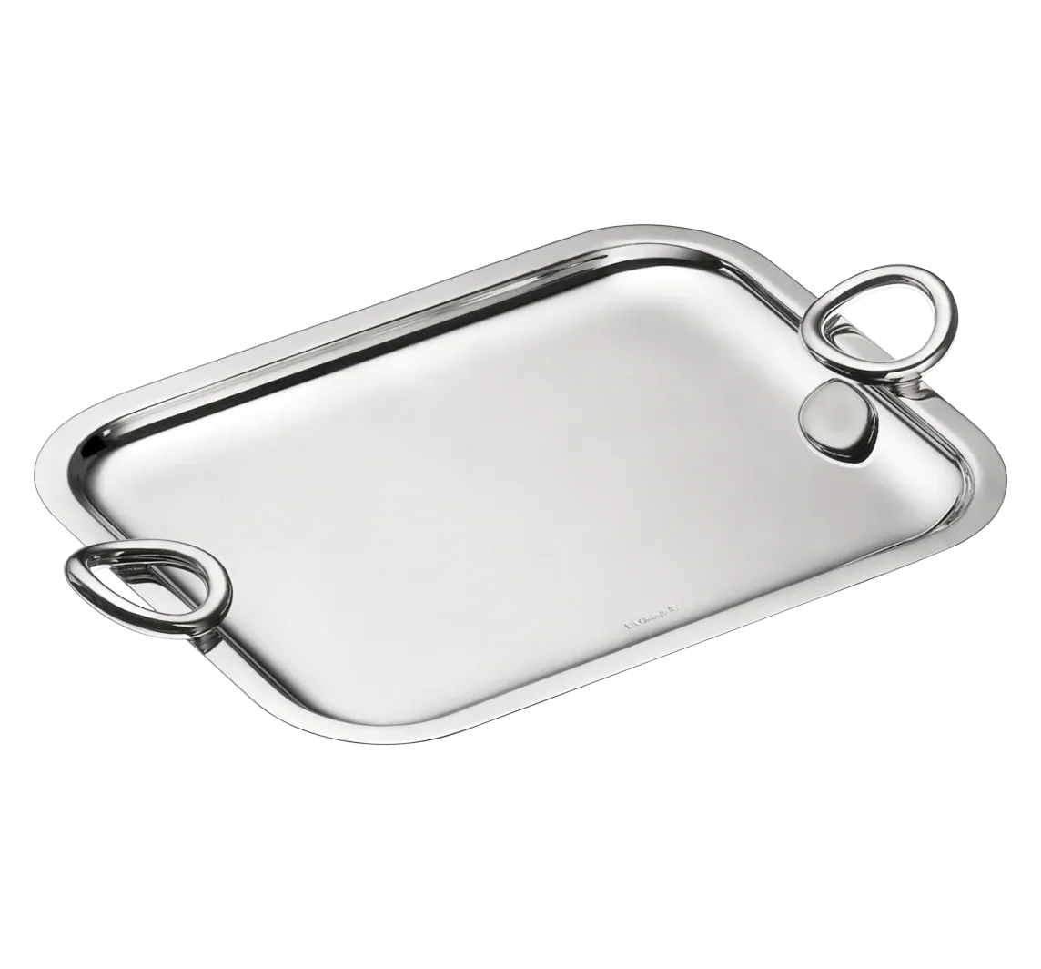 CHRISTOFLE VERTIGO S/P SILVER PLATED TRAY