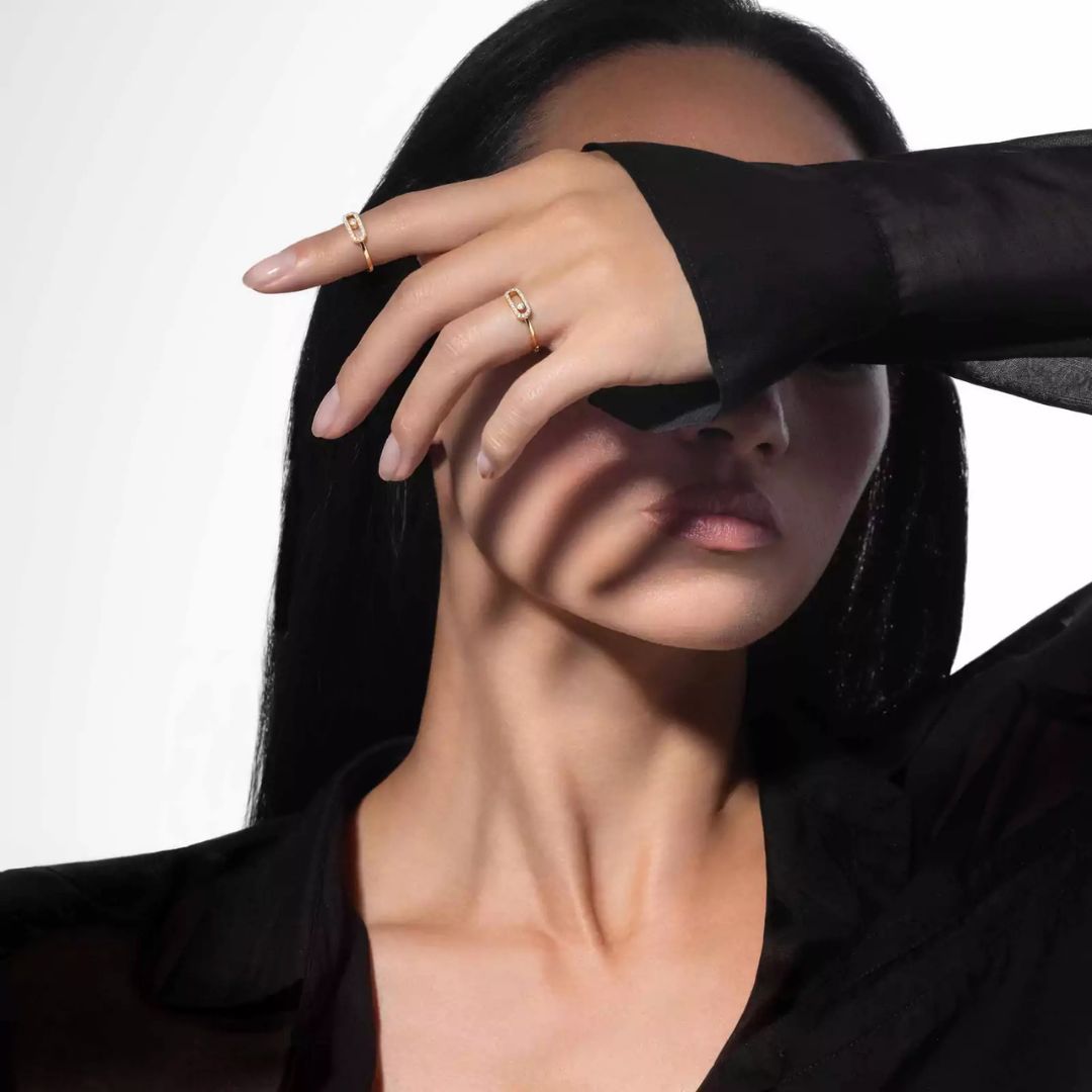 MOVE UNO -DIAMOND RING YELLOW GOLD