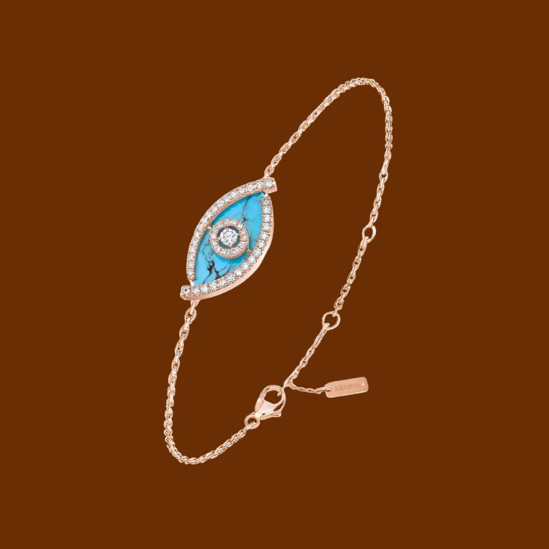 LUCKY EYE -TURQUOISE DIAMOND BRACELET