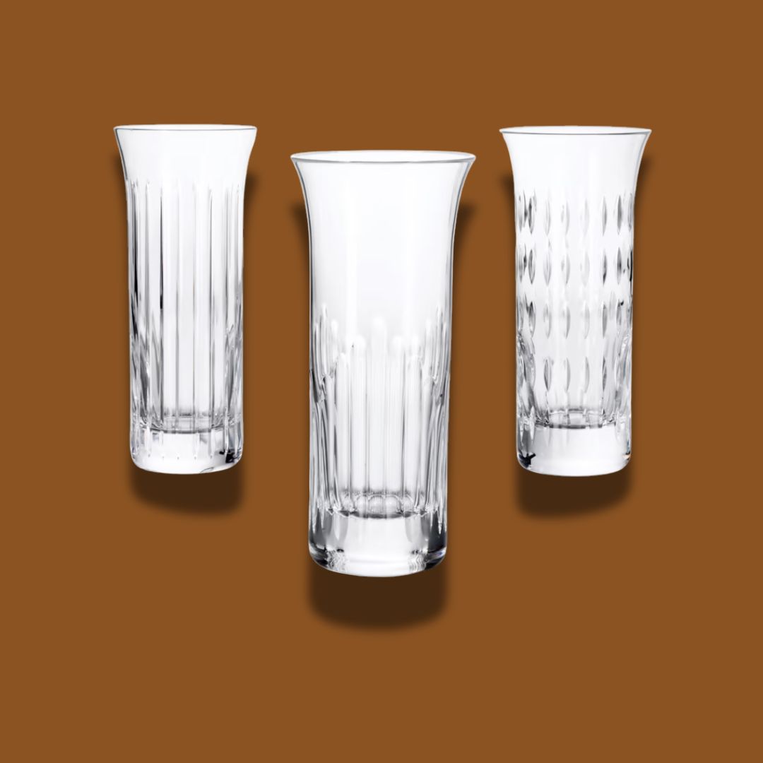 BACCARAT -Flora Bud Vases S/3