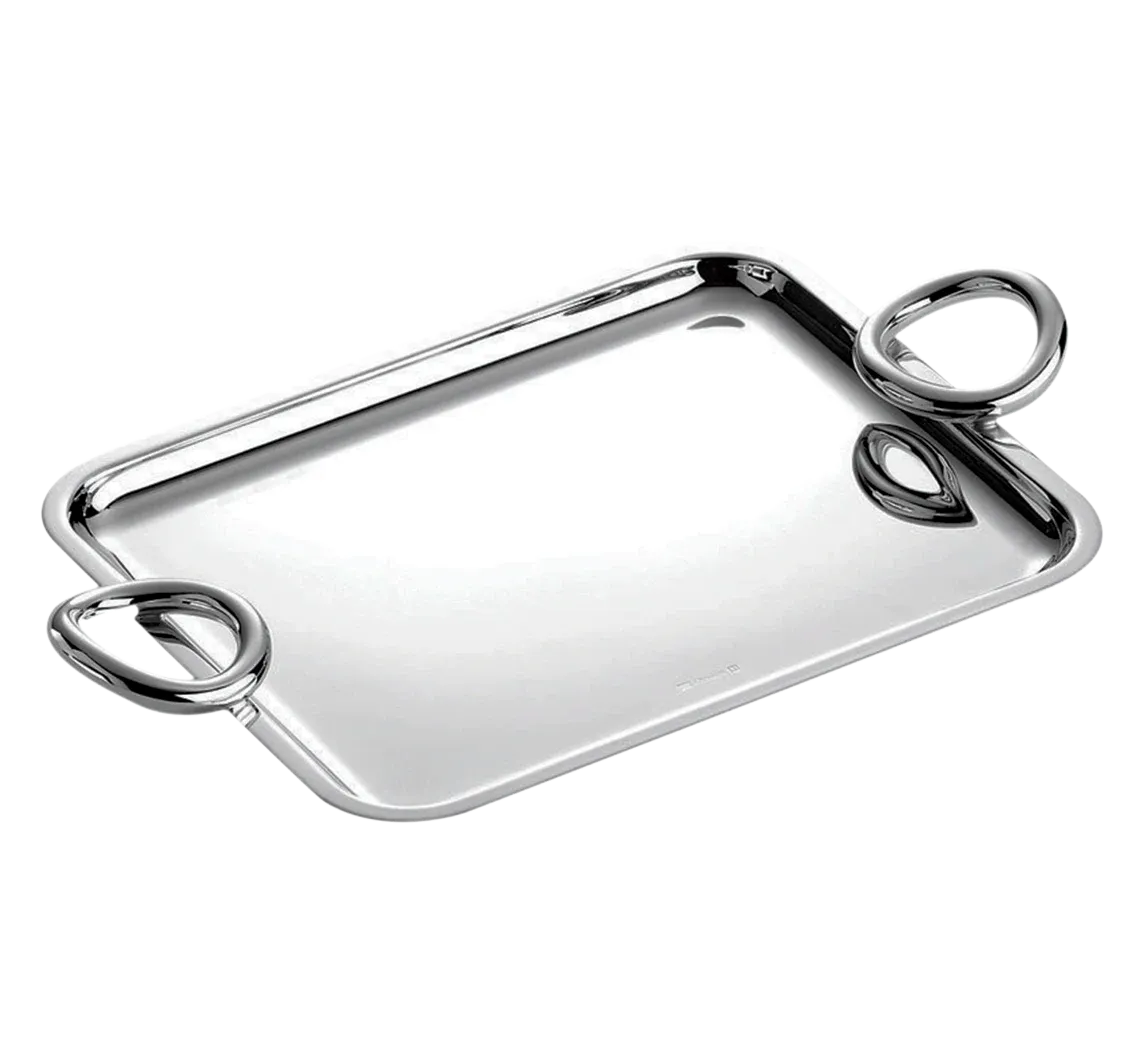 CHRISTOFLE VERTIGO S/P TRAY TWO HANDLES