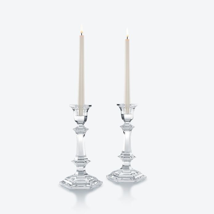 BACCARAT HARCOURT CANDLESTICK S/2