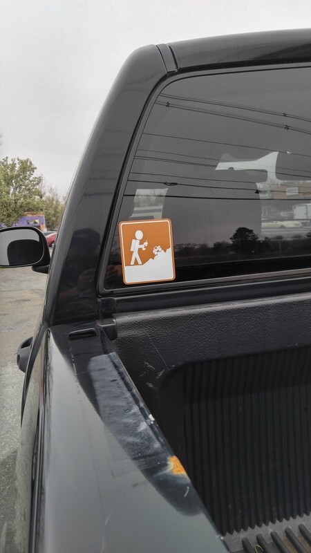 Full size OG brown decal.  Printed on heavy weatherproof vinyl. Approx 5&quot;x4.25&quot;