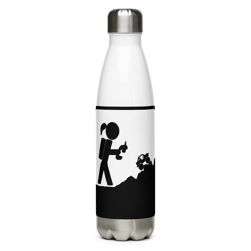 Stainless Steel Water Bottle ponytail
