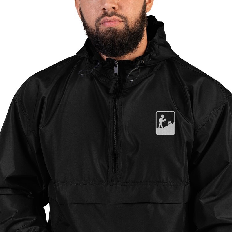 Embroidered Packable Jacket