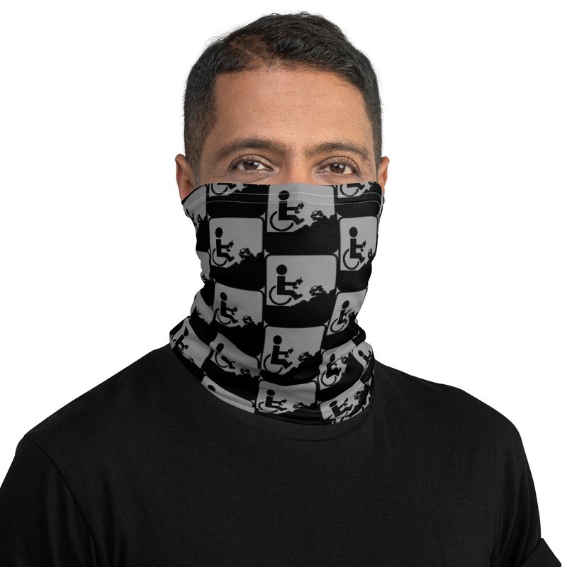Wheeled Neck Gaiter Grey all over 