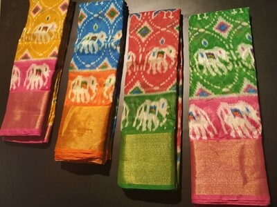 Cotton silk Patola saree