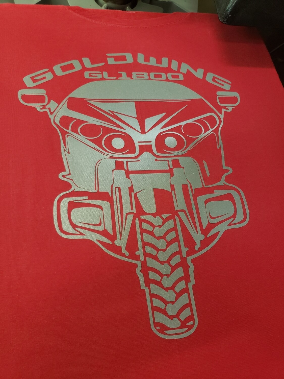 Front facing Goldwing logo T- shirt in reflective.