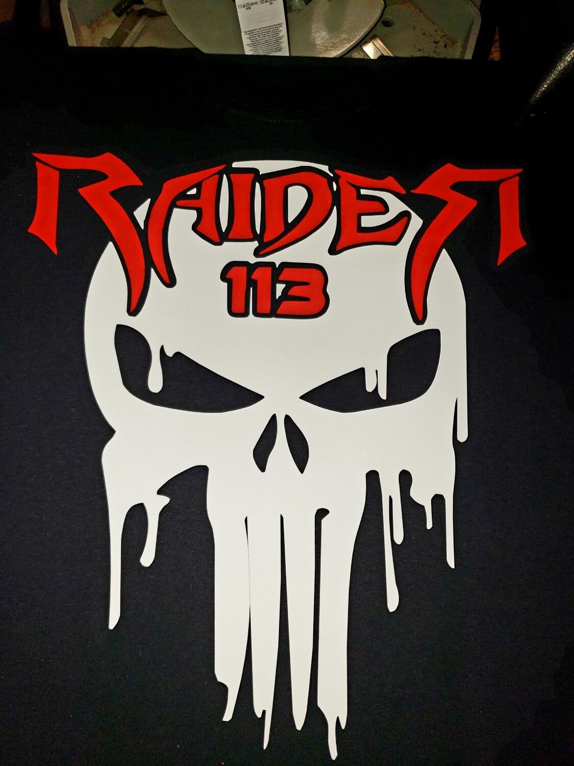 Yamaha Raider 113 punisher skull