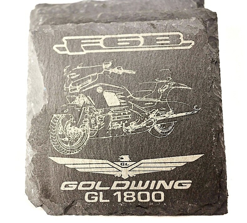 Custom Slate Goldwing F6B Coasters