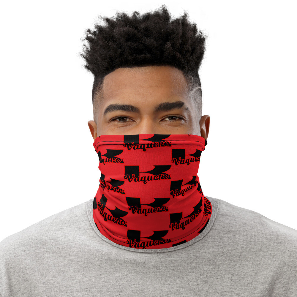 Red & Black Vaquero Neck Gaiter