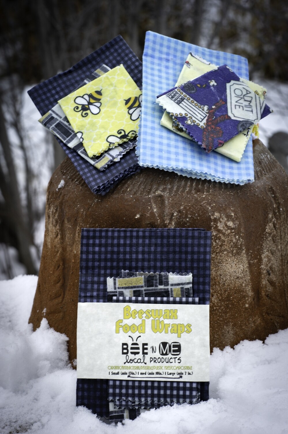 BEESWAX CLOTH WRAPS Pkg of 3