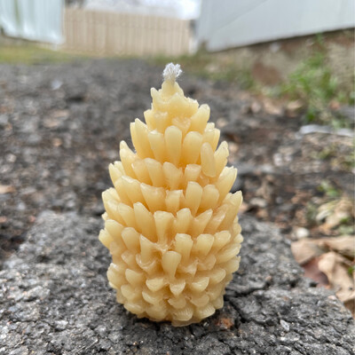 Candle: Pine Cone Votive (prickly)