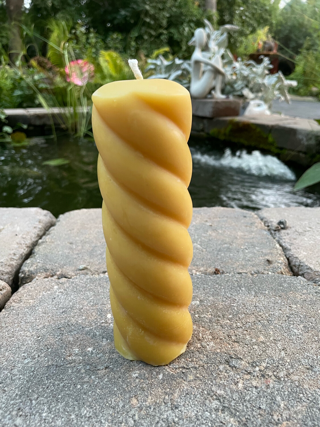 Candle: Spiral Twist 2.2”x7” Pillar Style