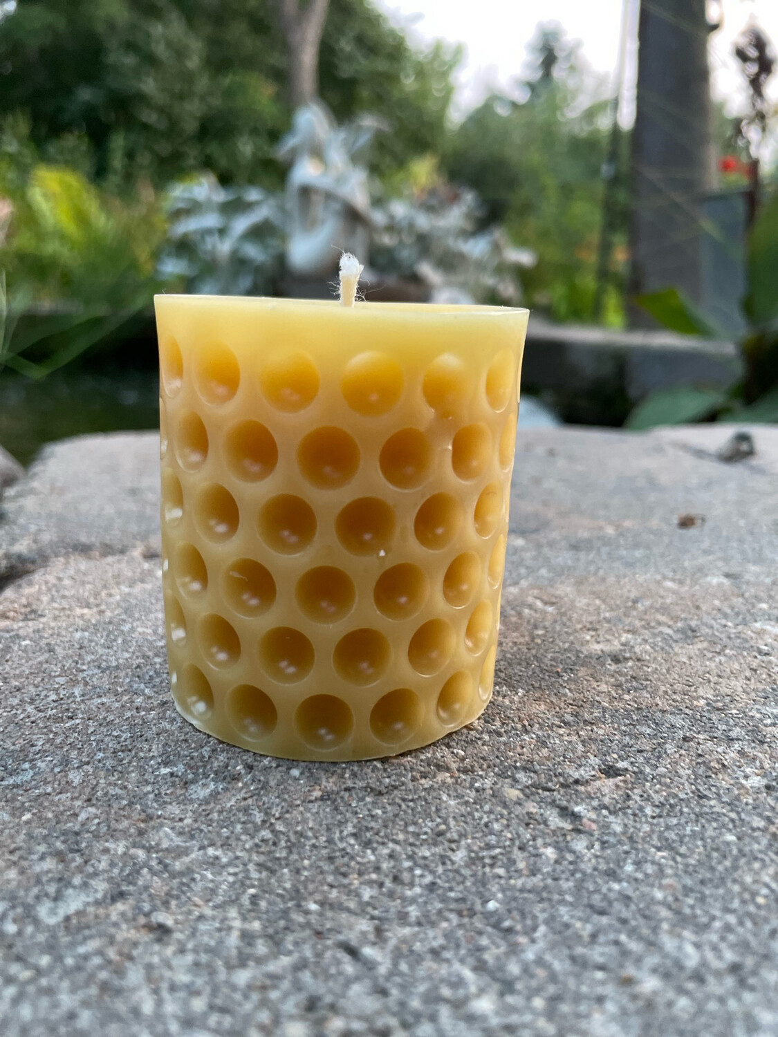 Candle: Bubble Inner Dots Pillar -Med