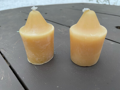 Candle: Votive: Pointy Top (with holders -optional)