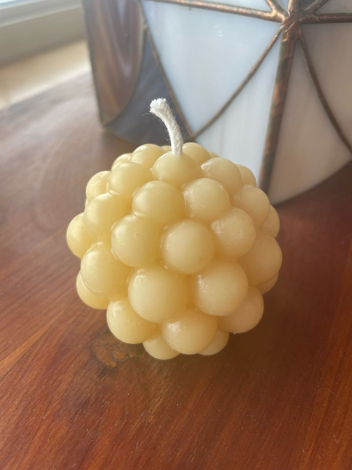 Candle: Bubble Ball 2&quot;HX2.25&quot;D
