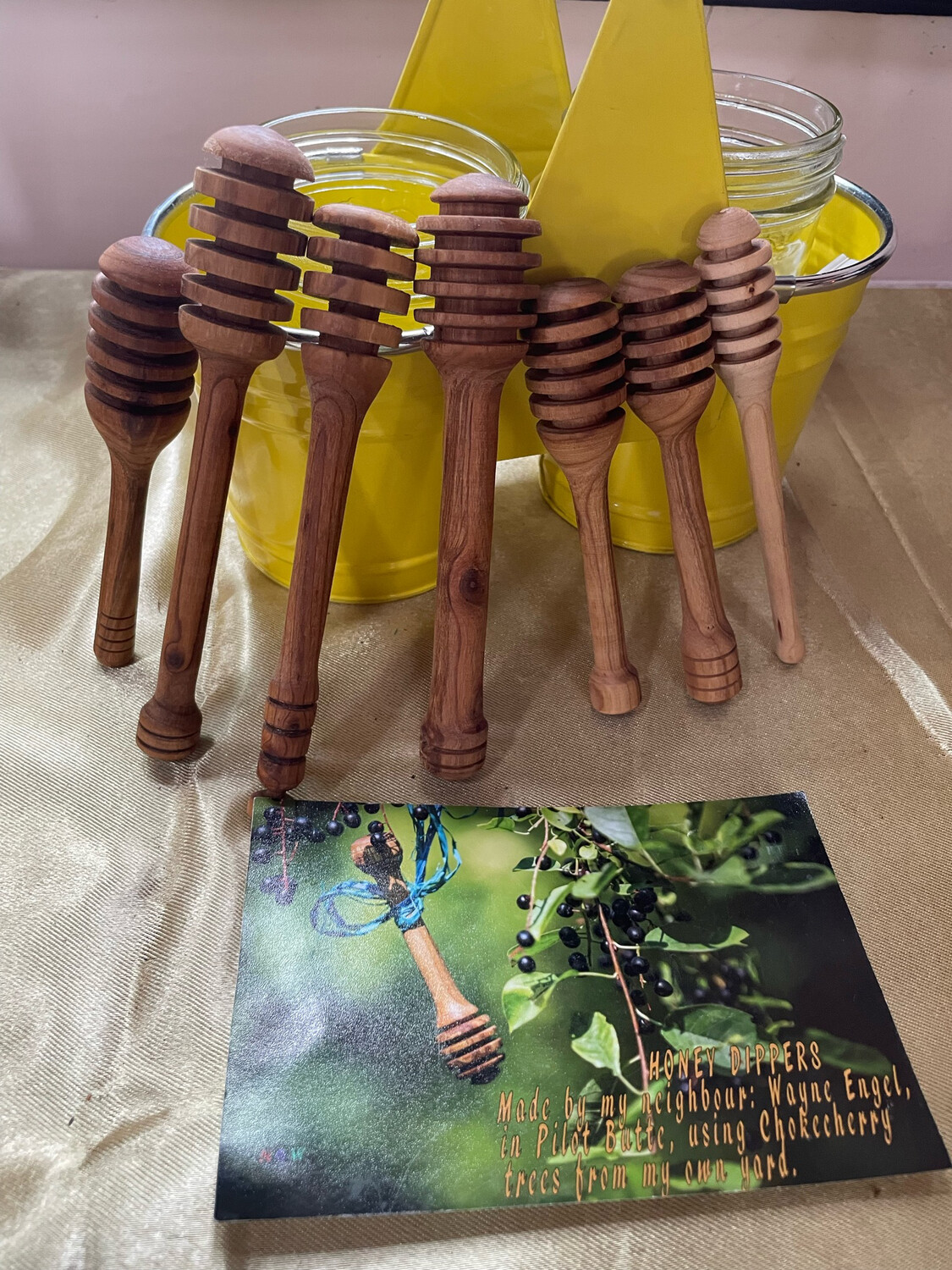 Wooden Honey dippers Handcrafted Locally