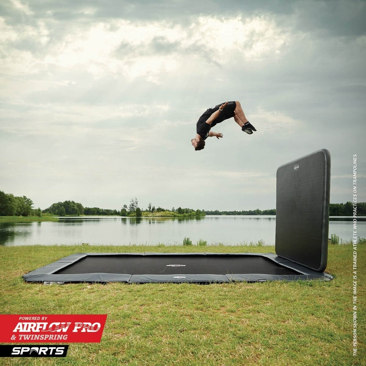 BERG Ultim Champion FlatGround 410/135.ft Grey, Black or Green, 500/16.5ft Grey/Black + AeroWall, Size: 410/13.5ft, Colour: Grey