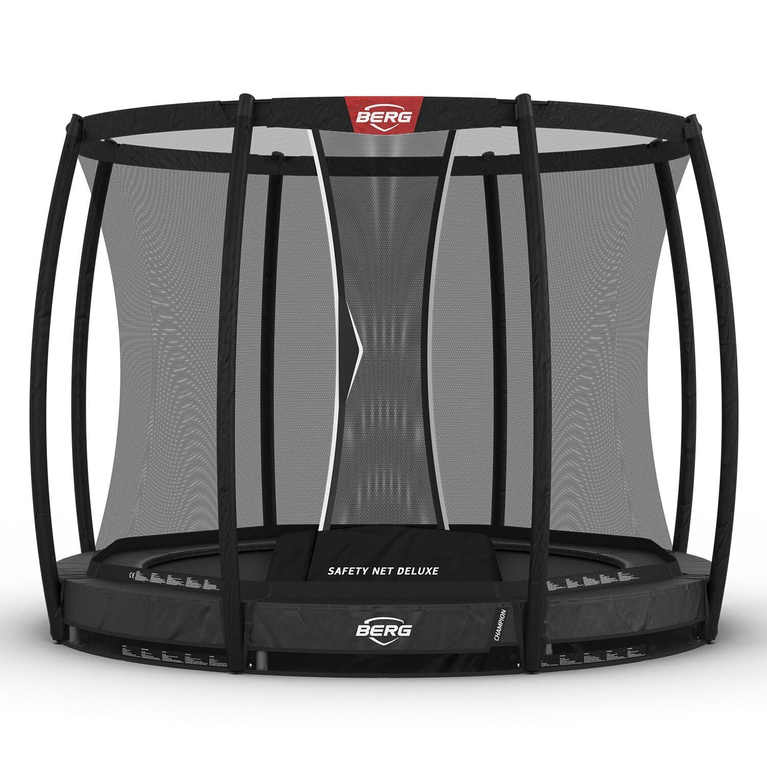 BERG Champion InGround + Safety Net Deluxe, Size: 270/9ft, Color: Grey
