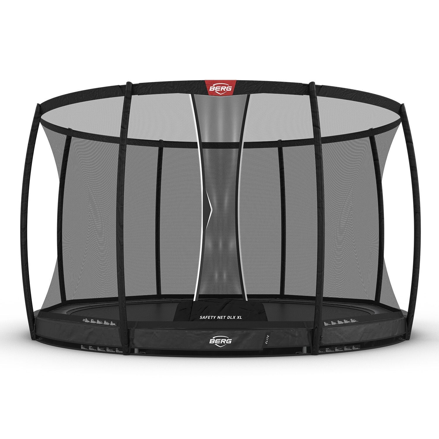 BERG Elite InGround + Safety Net Deluxe XL, Size: 430/14ft, Color: Grey