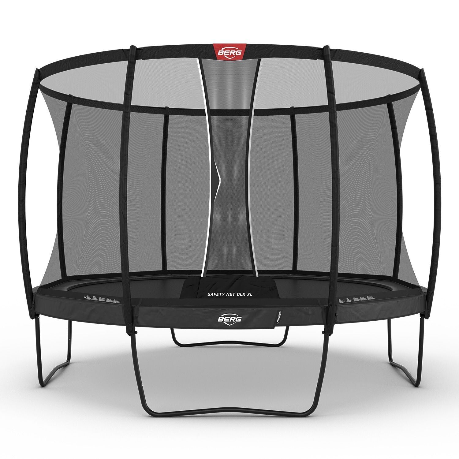 BERG Champion Regular 430/14ft + Safety Net Deluxe XL, Size: 430/14ft, Colour: Grey