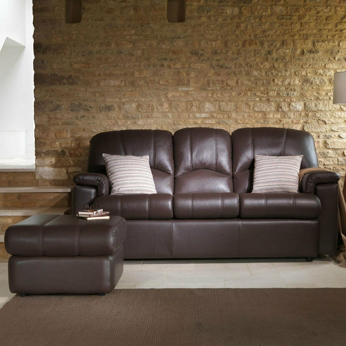 G Plan Chloe Leather Sofa