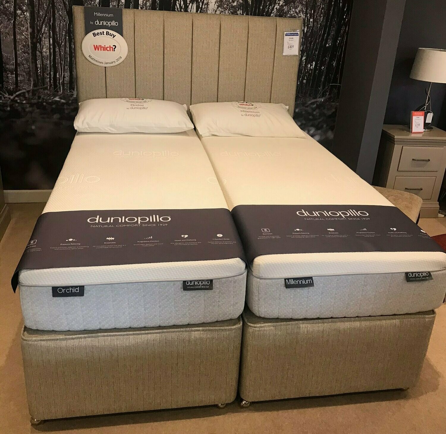 CLEARANCE Dunlopillo Diamond Divan Set £1795