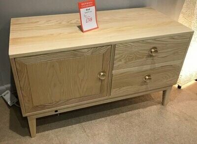 CLEARANCE Ercol Novoli TV Unit RRP £1495 - WAS £749 NOW £599