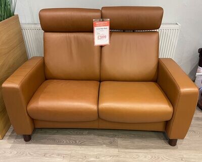 CLEARANCE Stressless Arion High Back 2 Seater Sofa RRP £3349 - NOW £2099