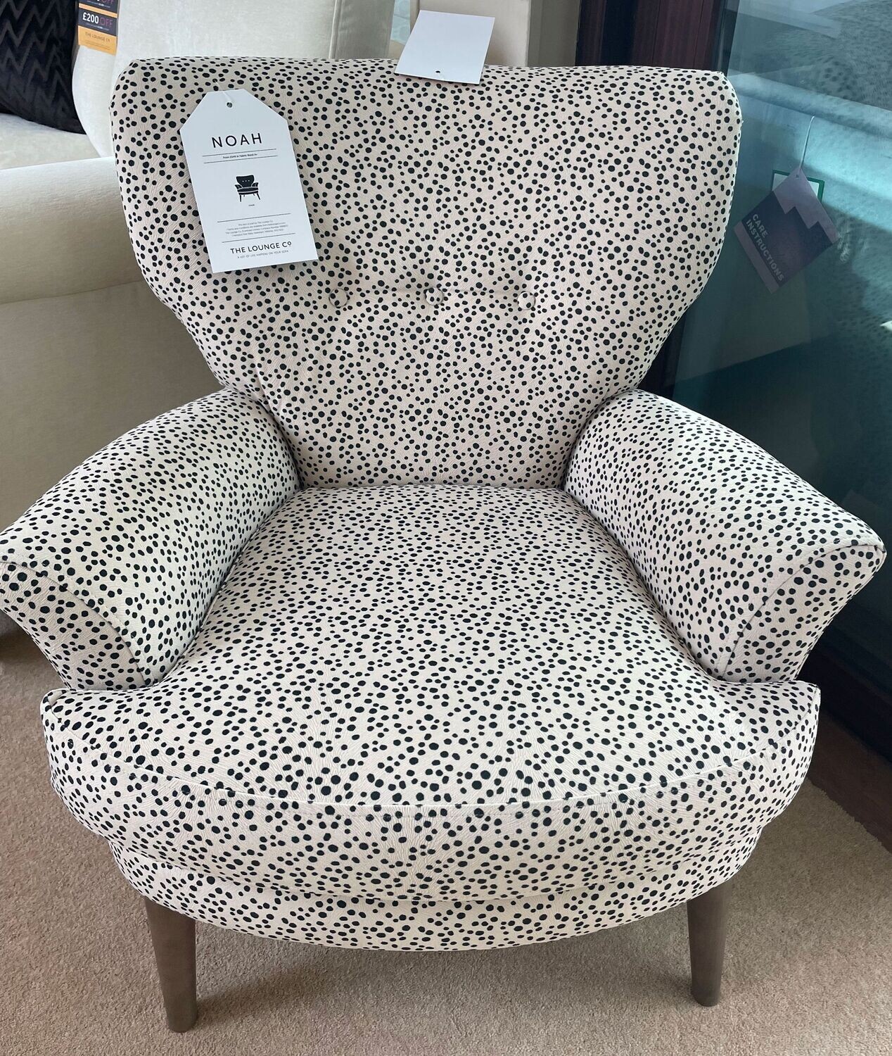 CLEARANCE Lounge Co Noah Chair RRP £899 - NOW HALF PRICE £449