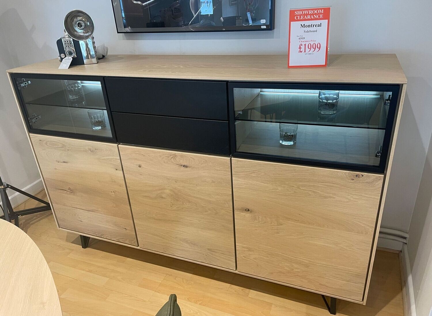 ​ CLEARANCE MTE Montreal Sideboard
WAS £2525 CLEARANCE £1999 NOW £1495